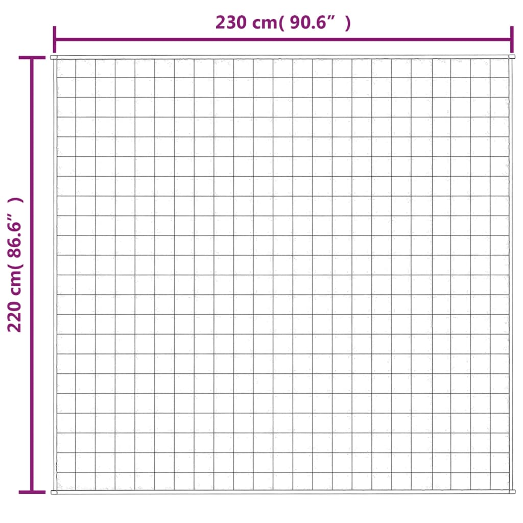 Gewichtsdecke Grau 122x183 cm 5 kg Stoff