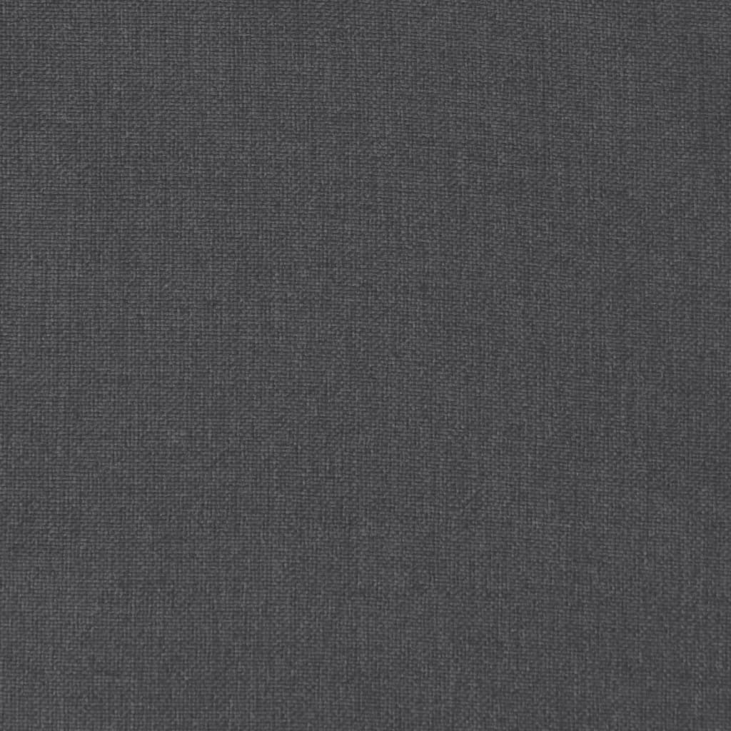 Hochlehner-Auflagen 2 Stk. Melange Anthrazit 120x50x7cm Stoff