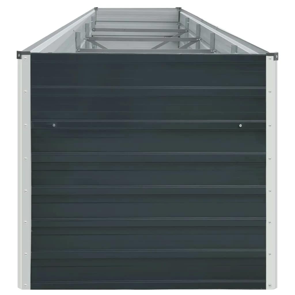 Hochbeet Anthrazit 160 x 80 x 77 cm Verzinkter Stahl