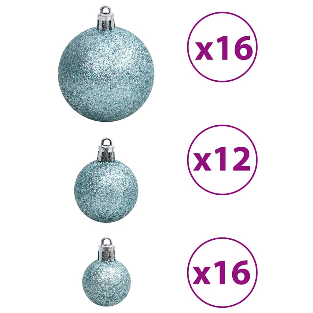 100-tlg. Weihnachtskugel-Set Weiß