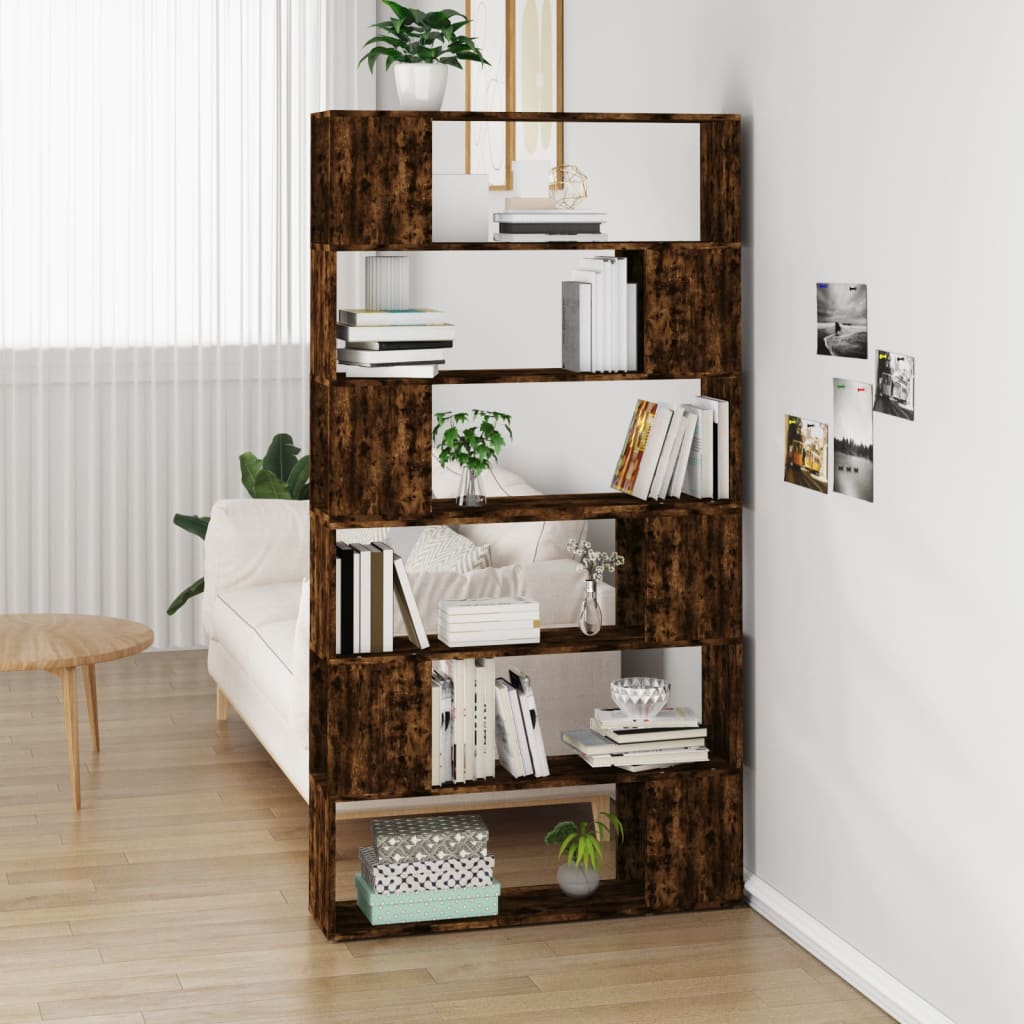 Bücherregal Raumteiler Weiß 100x24x188 cm