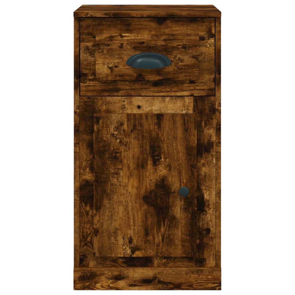 Beistellschrank mit Schublade Weiß 40x50x75 cm Holzwerkstoff