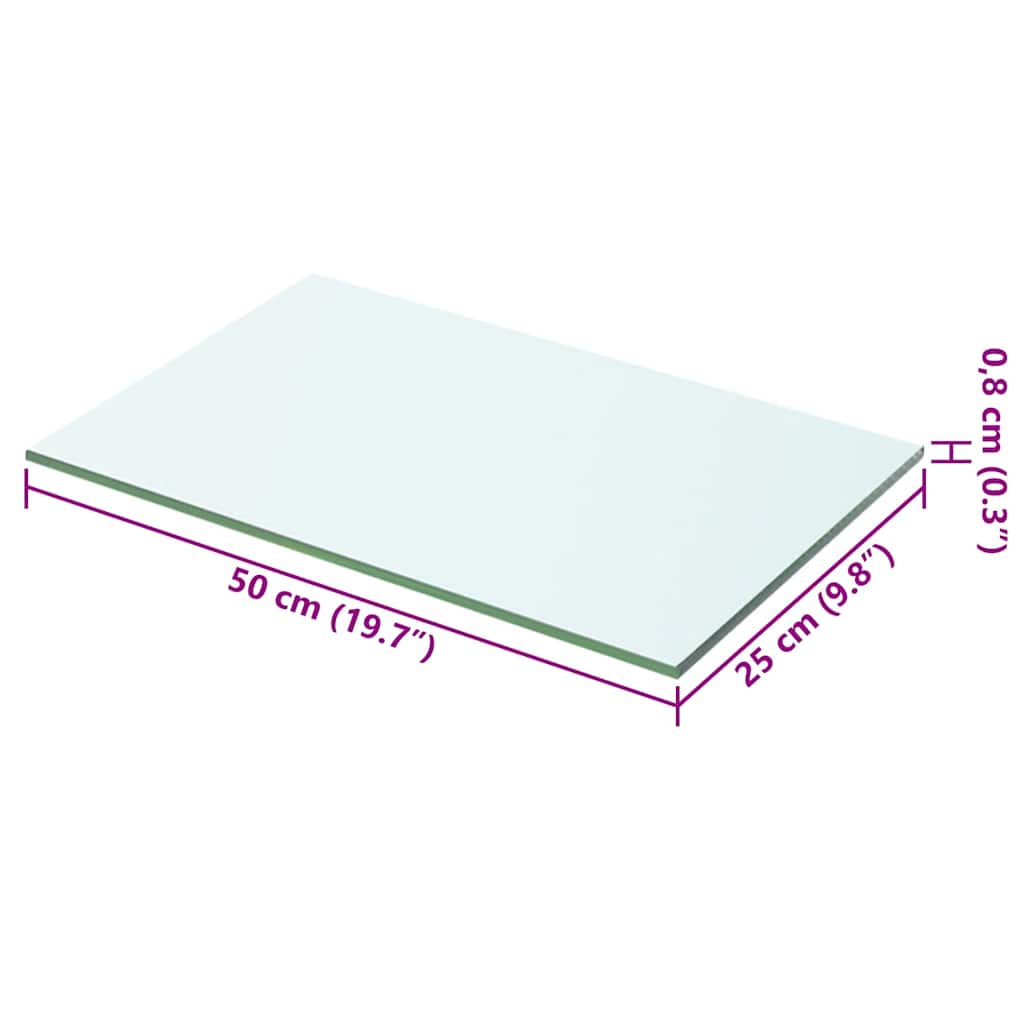 Regalboden Glas Transparent 20x12 cm