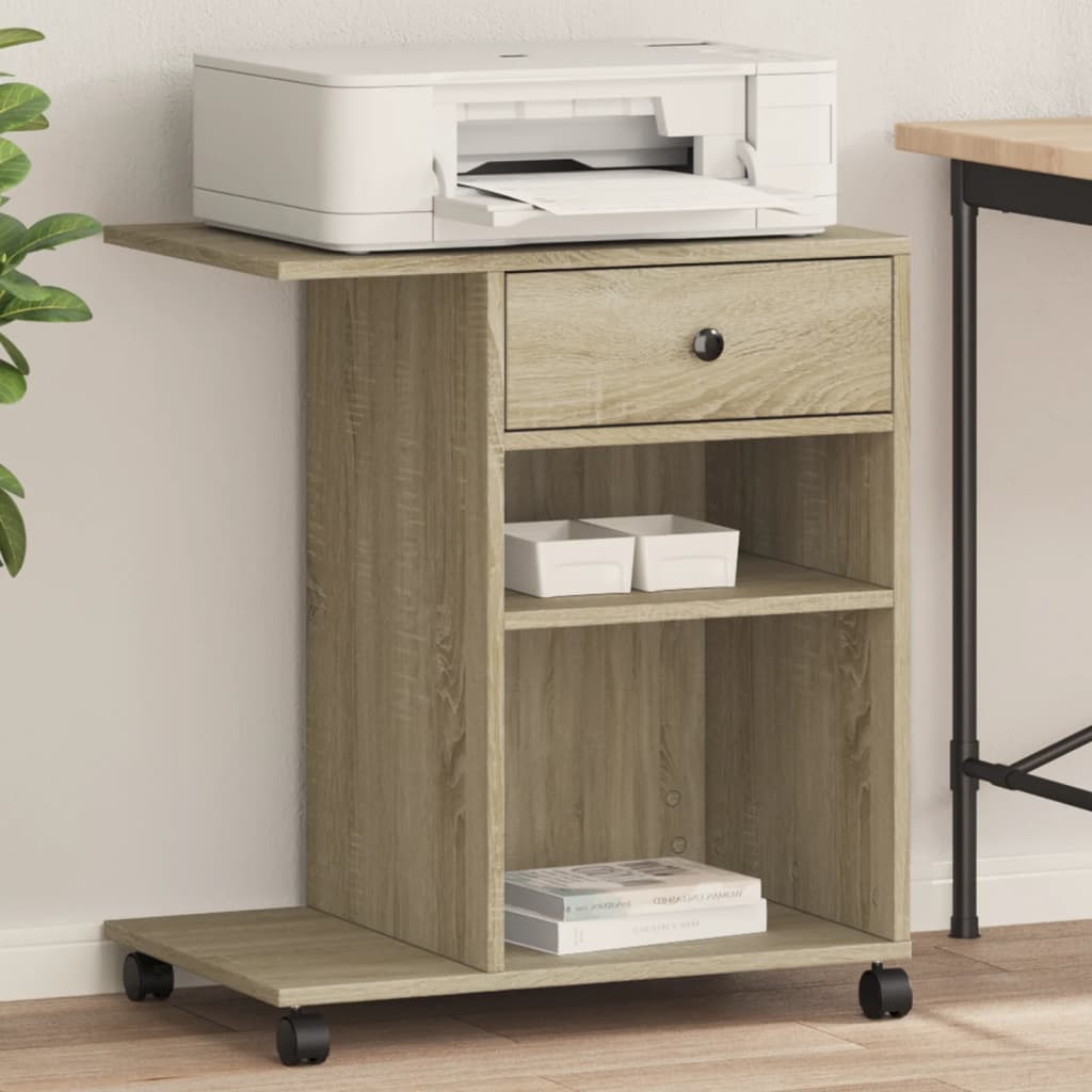 Druckerständer Uni Altholz 60 x 40 x 68.5 cm Holzwerkstoff