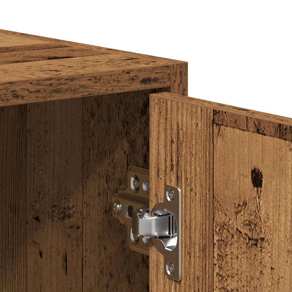 Badezimmerschrank Weiß 30x30x183,5 cm Holzwerkstoff