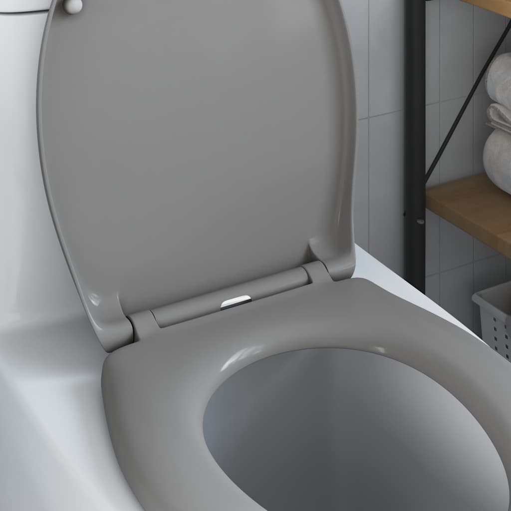 Toilettensitz Anthrazit 47 x 37 x 4 cm Duroplast