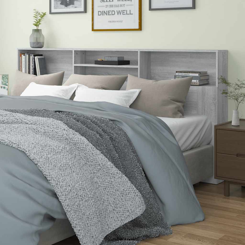 Bett-Kopfteil mit Ablagen Weiß 100x19x103,5 cm