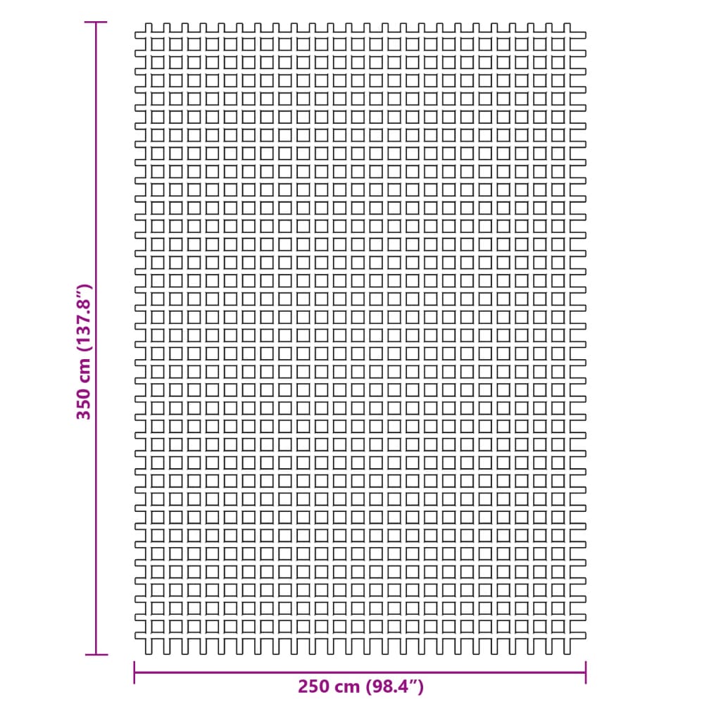 Zeltteppich Anthrazit 4x2 m