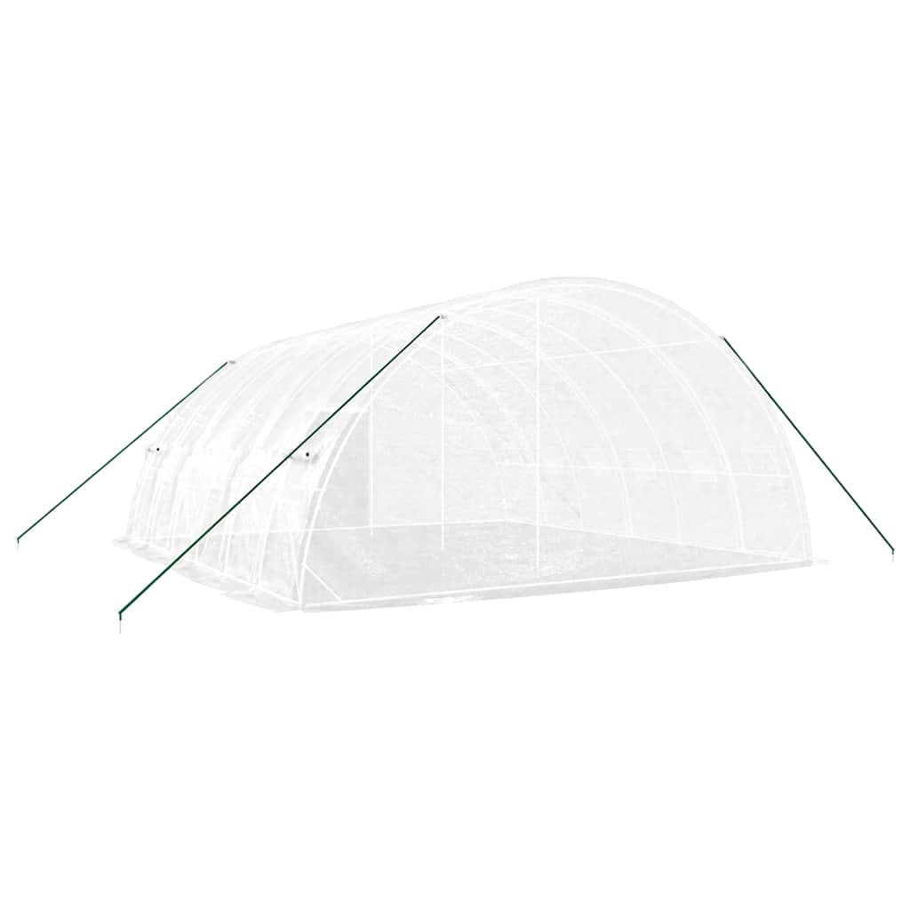 Gewächshaus mit Stahlrahmen Grün 24 m² 6x4x2,85 m