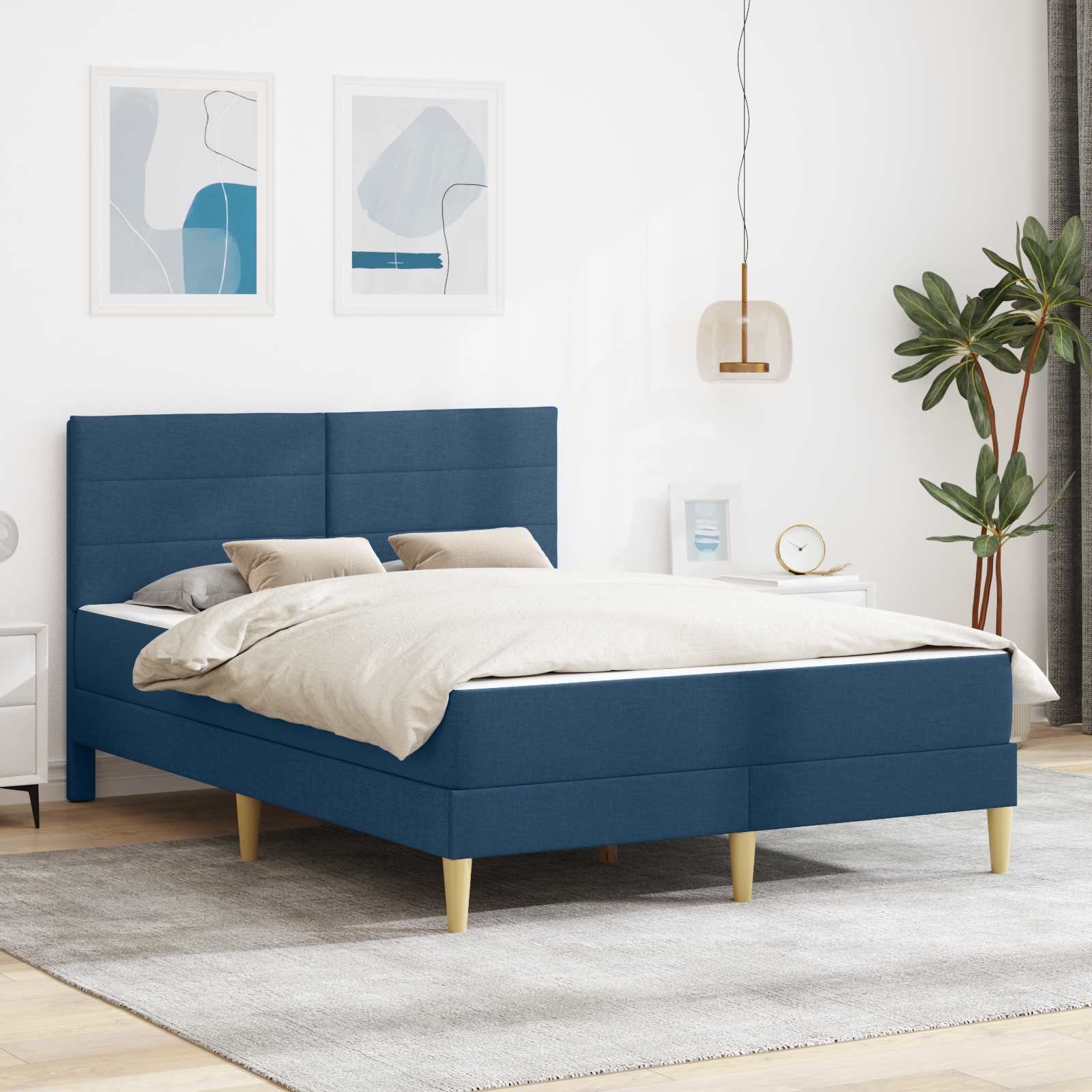 Bettrahmen Hellgrau 80 x 200 cm Polyester
