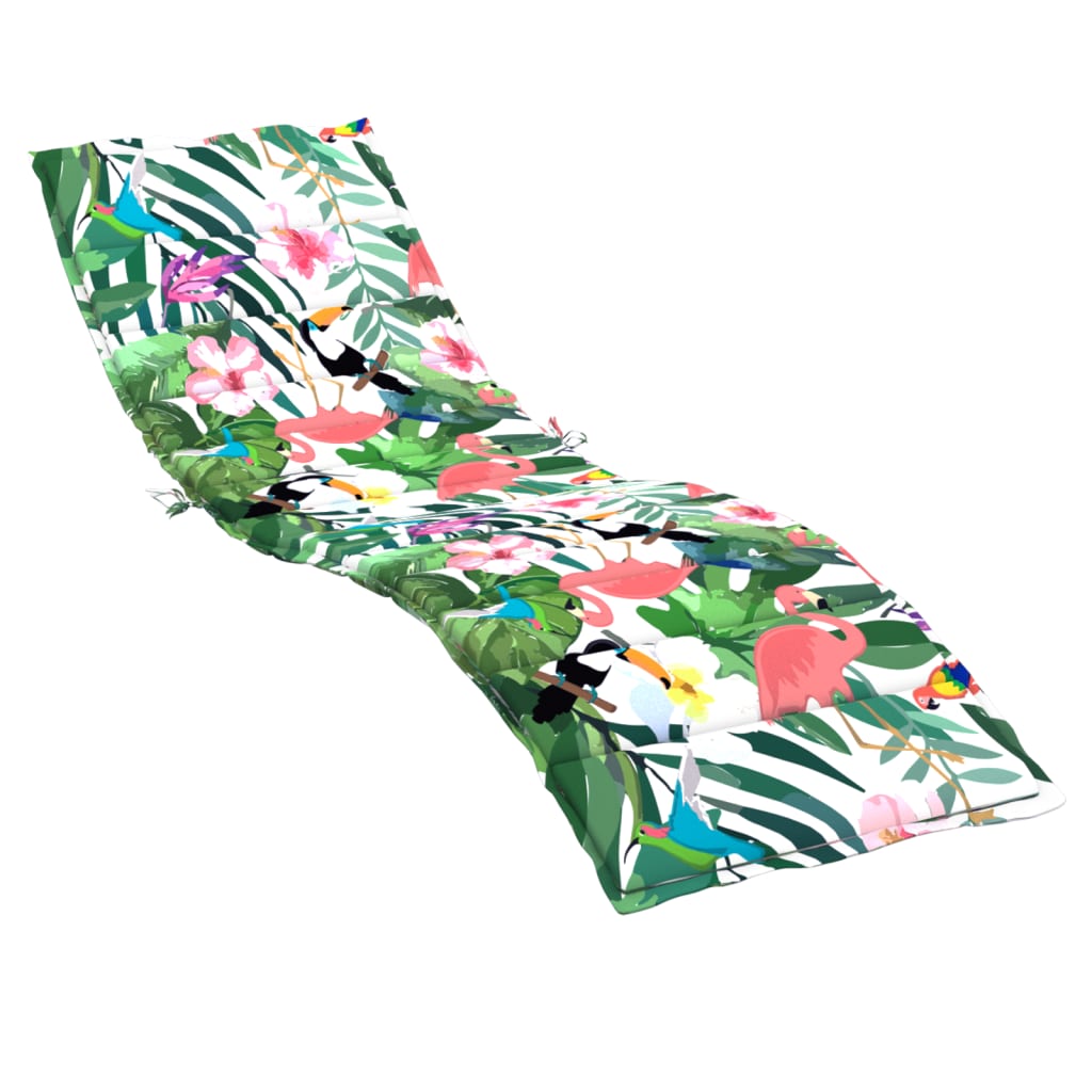 Liege-Kissen Blatt Blattmuster 200 x 70 x 3 cm Oxford-Stoff