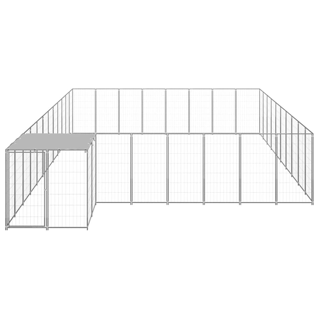Hundezwinger Schwarz 6,05 m² Stahl