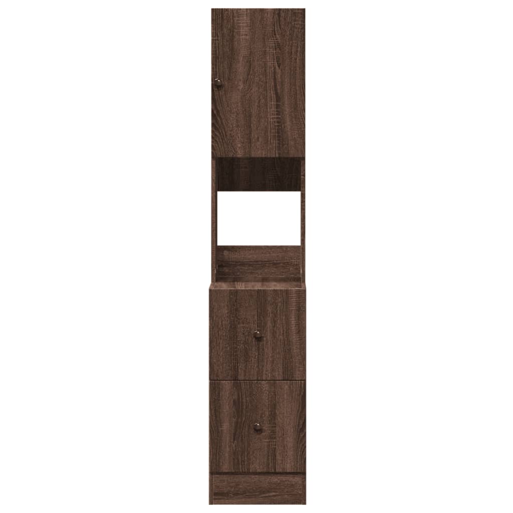 Küchenschrank Weiß 60x50x180 cm Holzwerkstoff