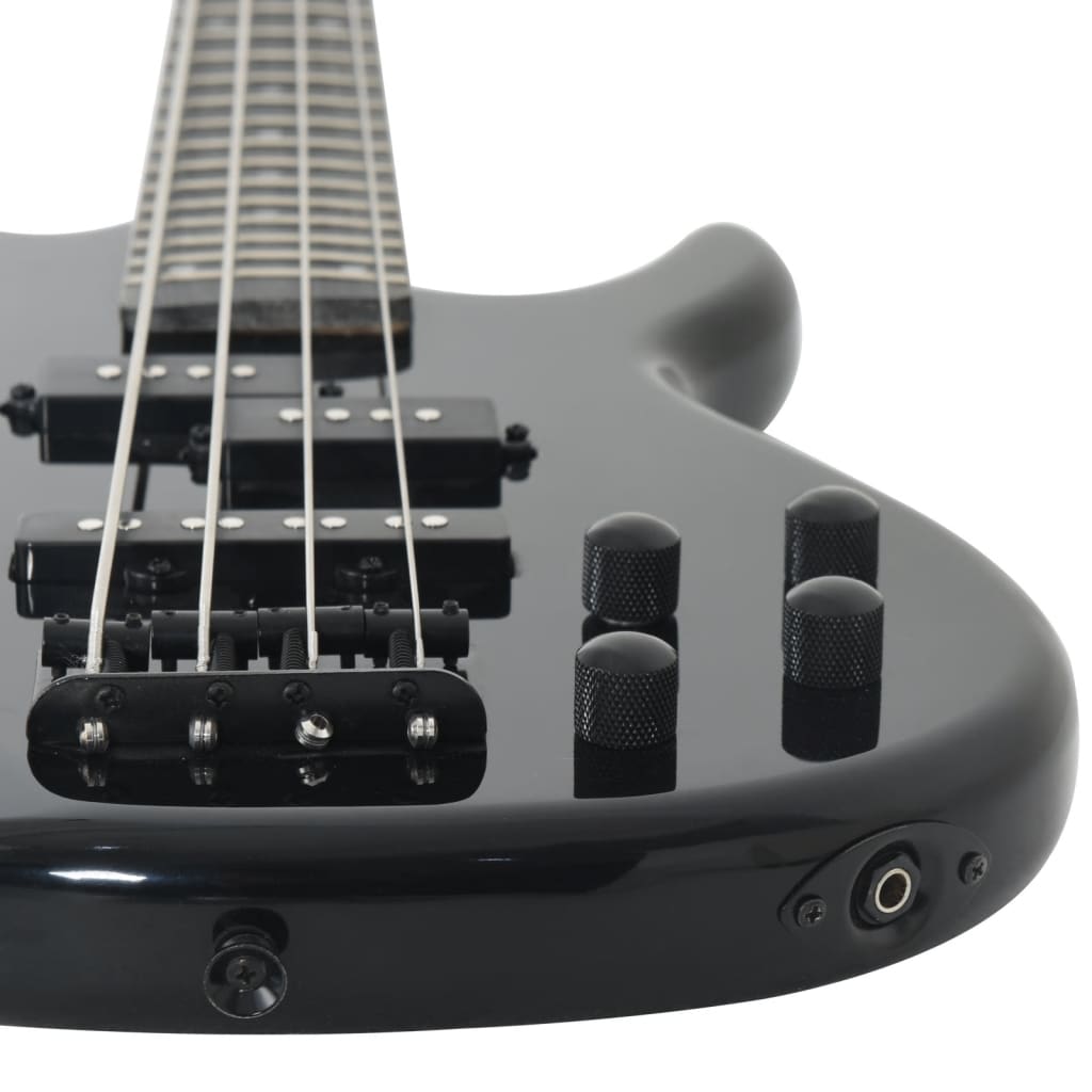 E-Bass für Anfänger mit Tasche Blau und Schwarz 4/4 46"
