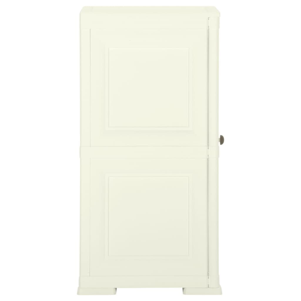 Kunststoffschrank 79x43x125 cm Holzdesign Vanilleeis