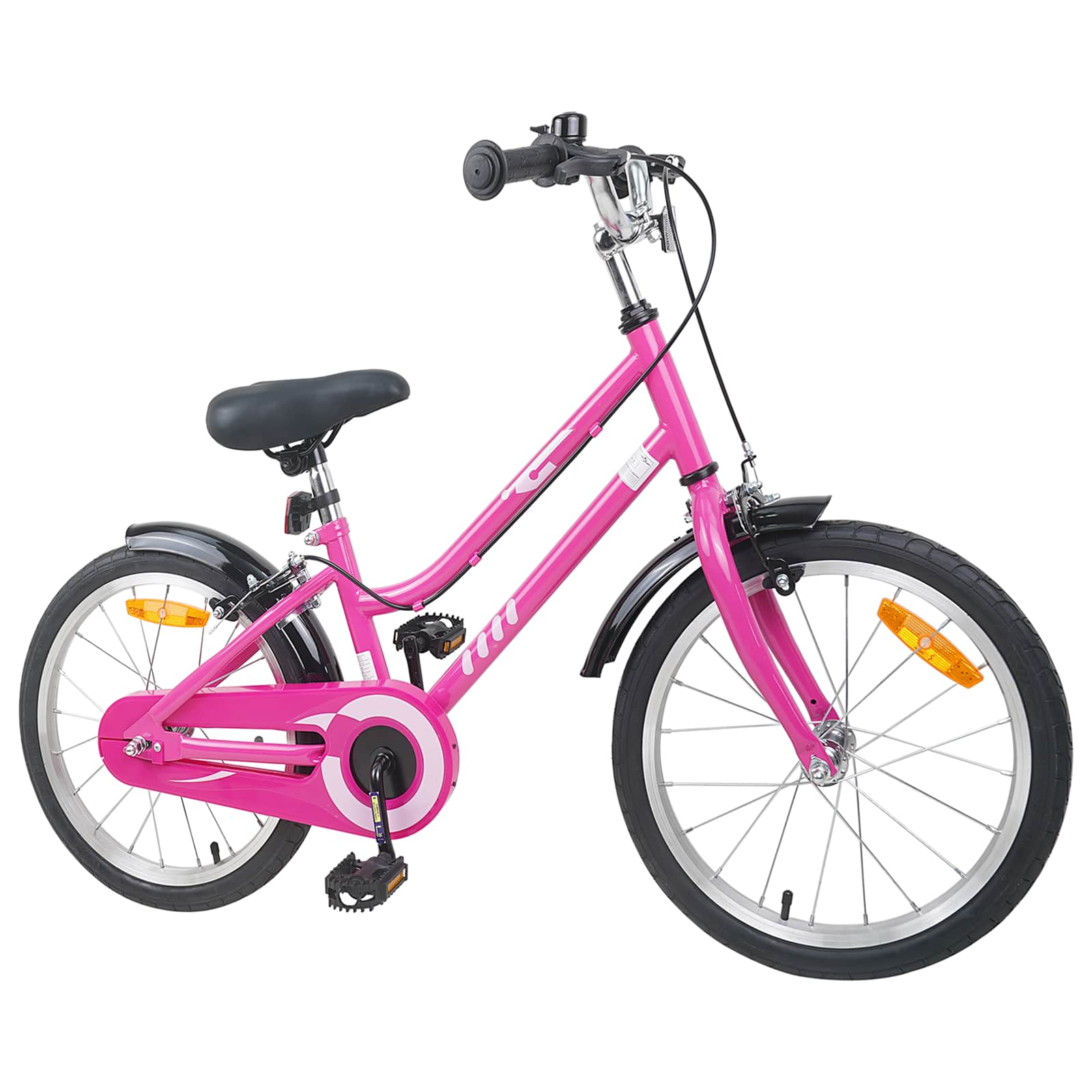 Kinderfahrrad 12 Zoll für 2-4 Jahre alt Pink Weiß