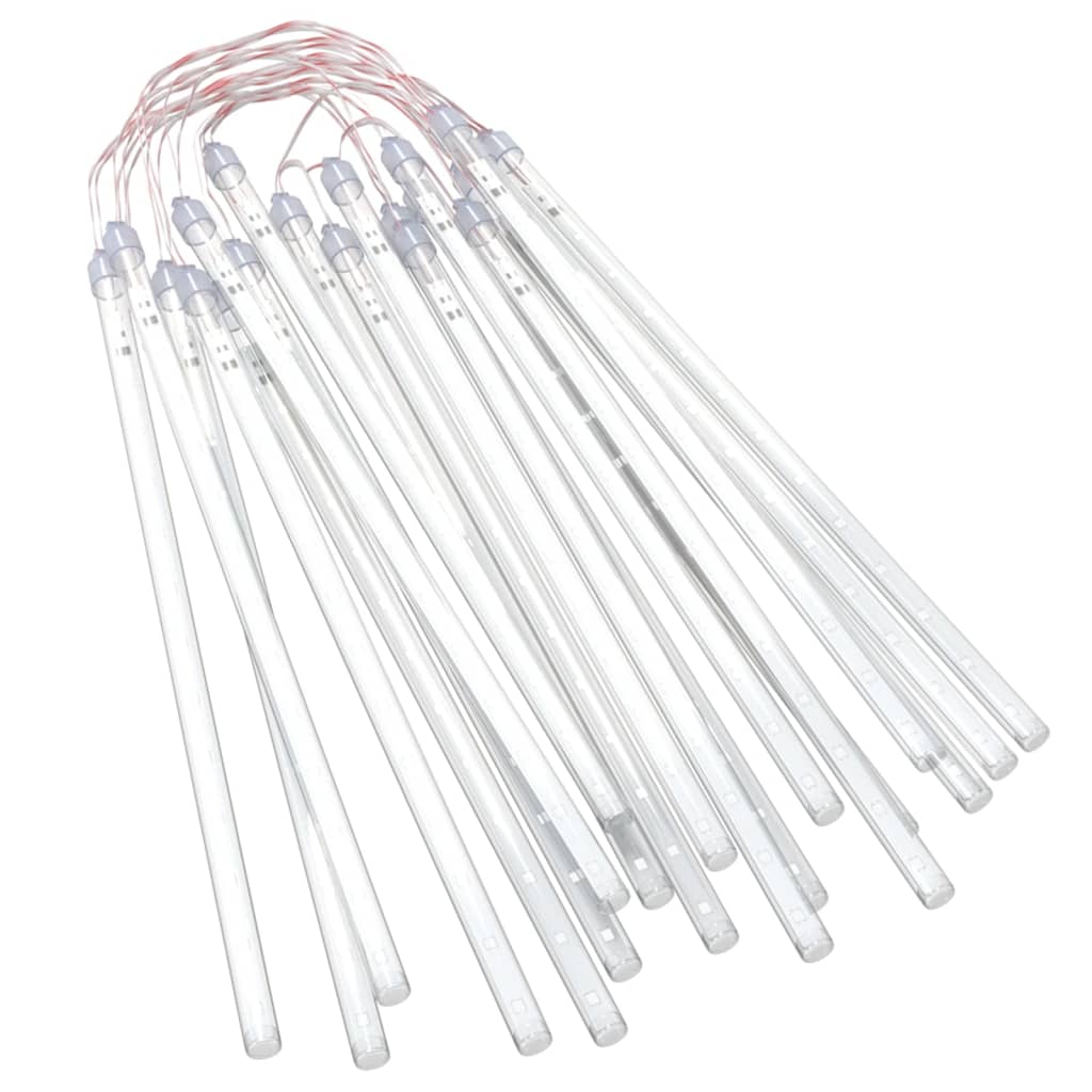 LED Meteor-Lichter 8 Stk. 30 cm Kaltweiß 192 LEDs