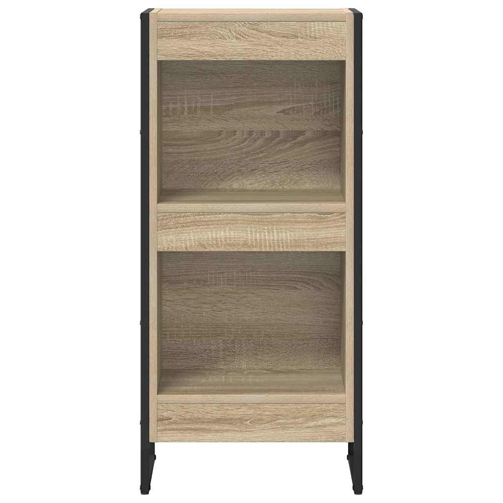 Bücherregal 2 pcs Schwarz Eichen-Optik 60 x 30 x 189,5 cm