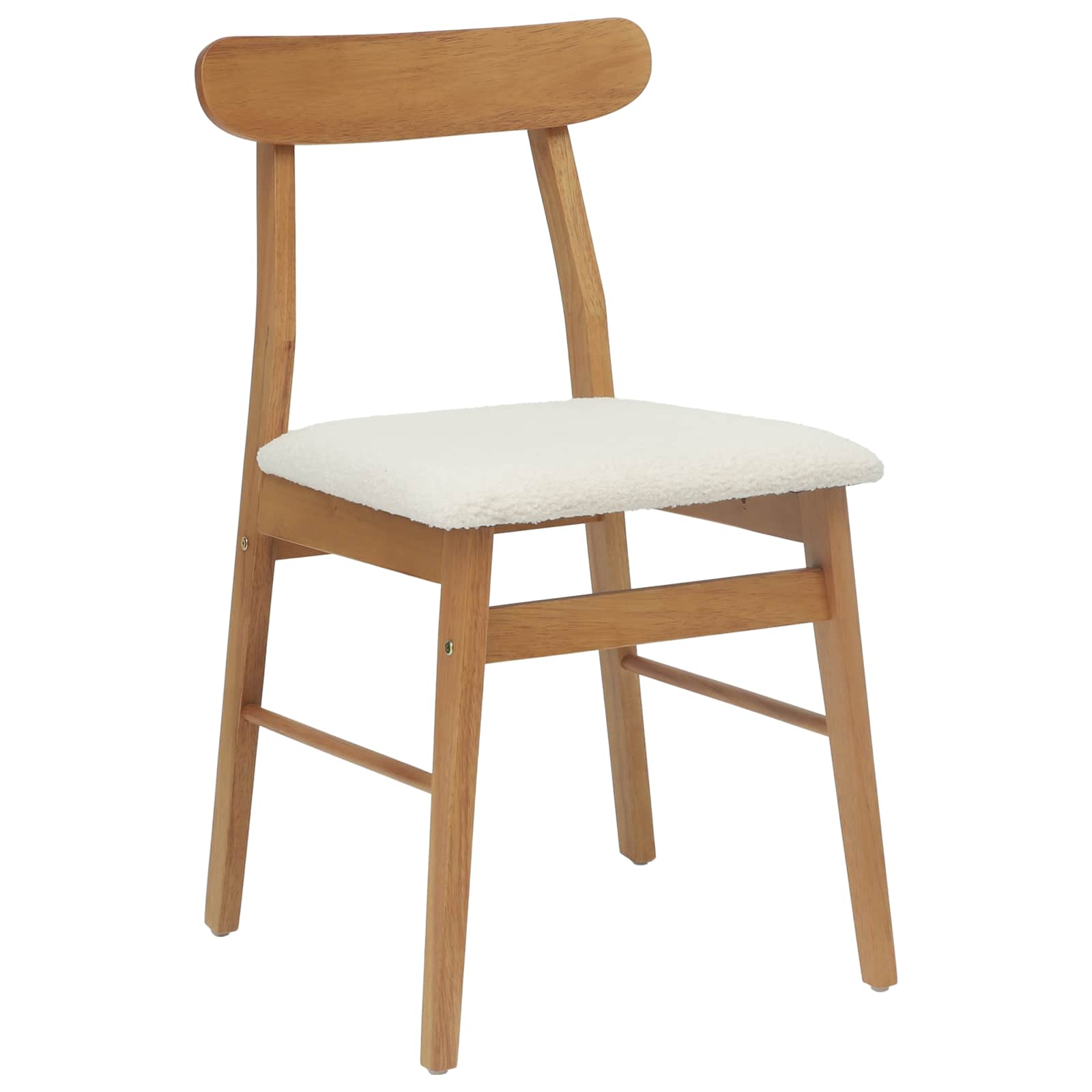 Esszimmerstuhl 2 pcs Dunkelbraun, Hell Massives Gummiholz