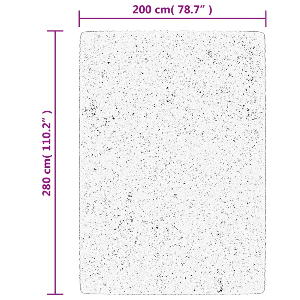Teppich IZA Kurzflor Skandi-Stil Anthrazit 80x150 cm