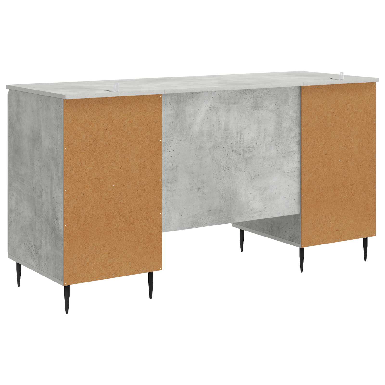Schreibtisch mit Regal Schwarz 142,5 x 50 x 75 cm Holzwerkstoff