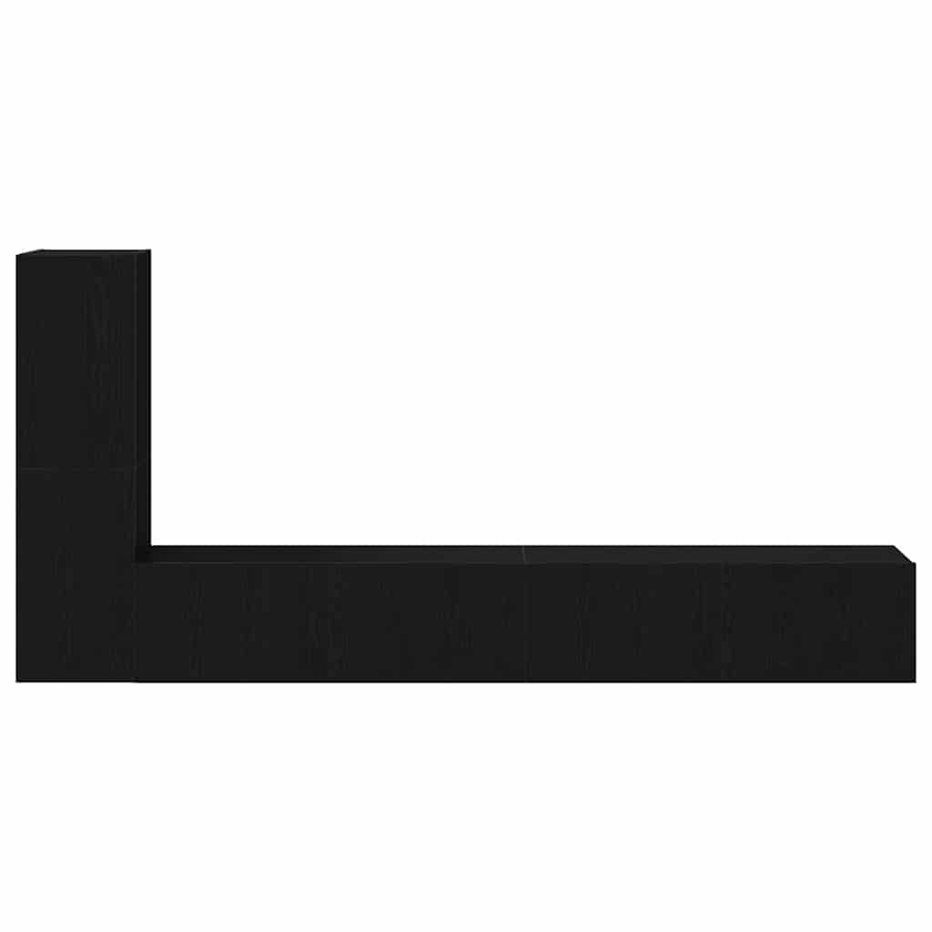 3-tlg. TV-Schrank-Set Weiß Holzwerkstoff