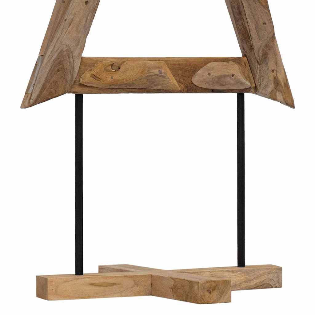 Weihnachtsbaum mit Ständer Braun 90 cm Massivholz Teak