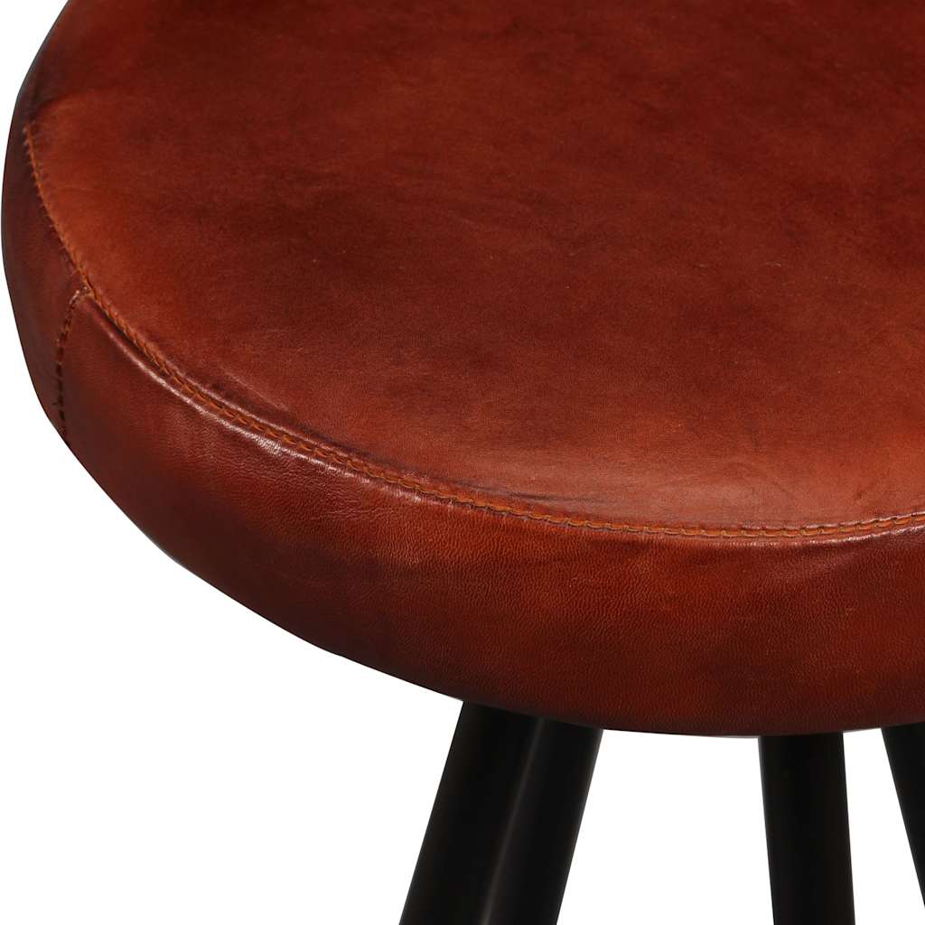 3-tlg. Bar-Set Altholz Massiv und Echtleder
