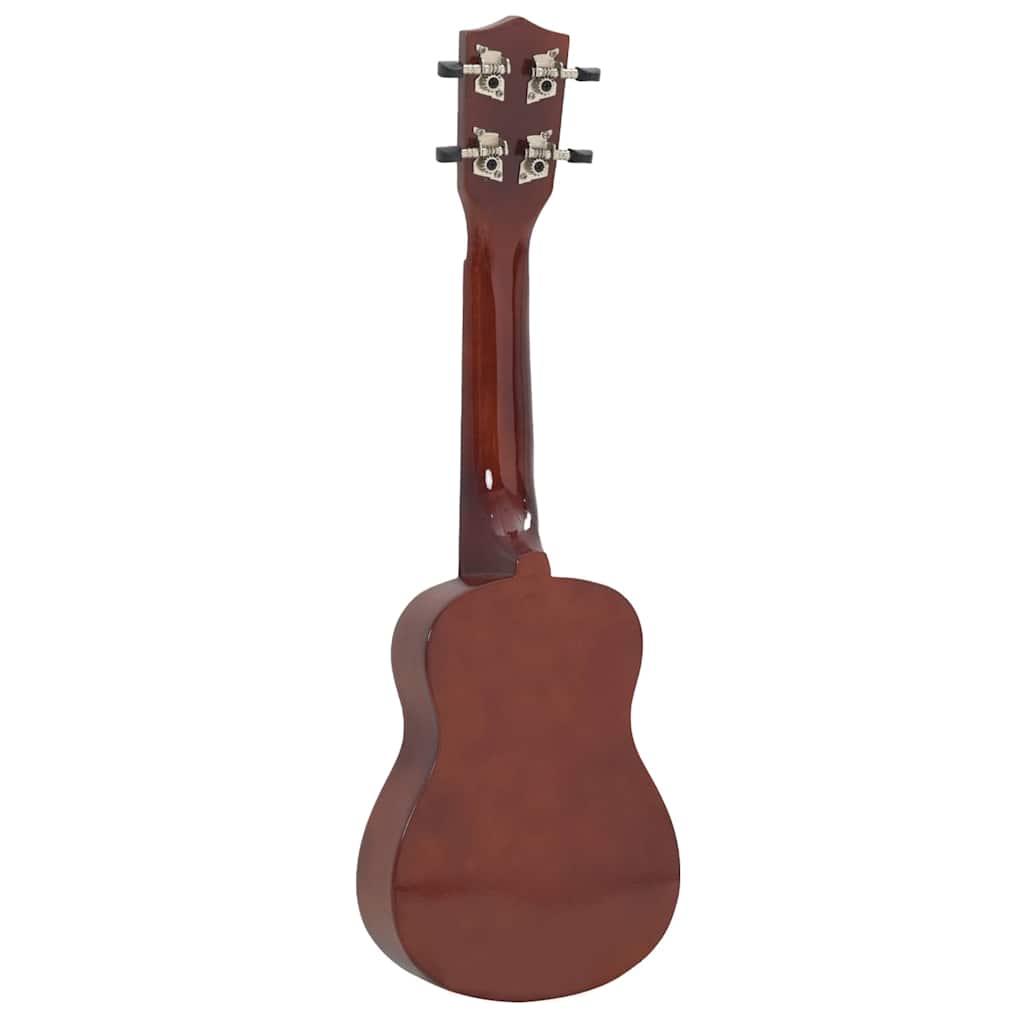 Sopran Ukulele Set für Kinder mit Tasche Dunkles Holz 21