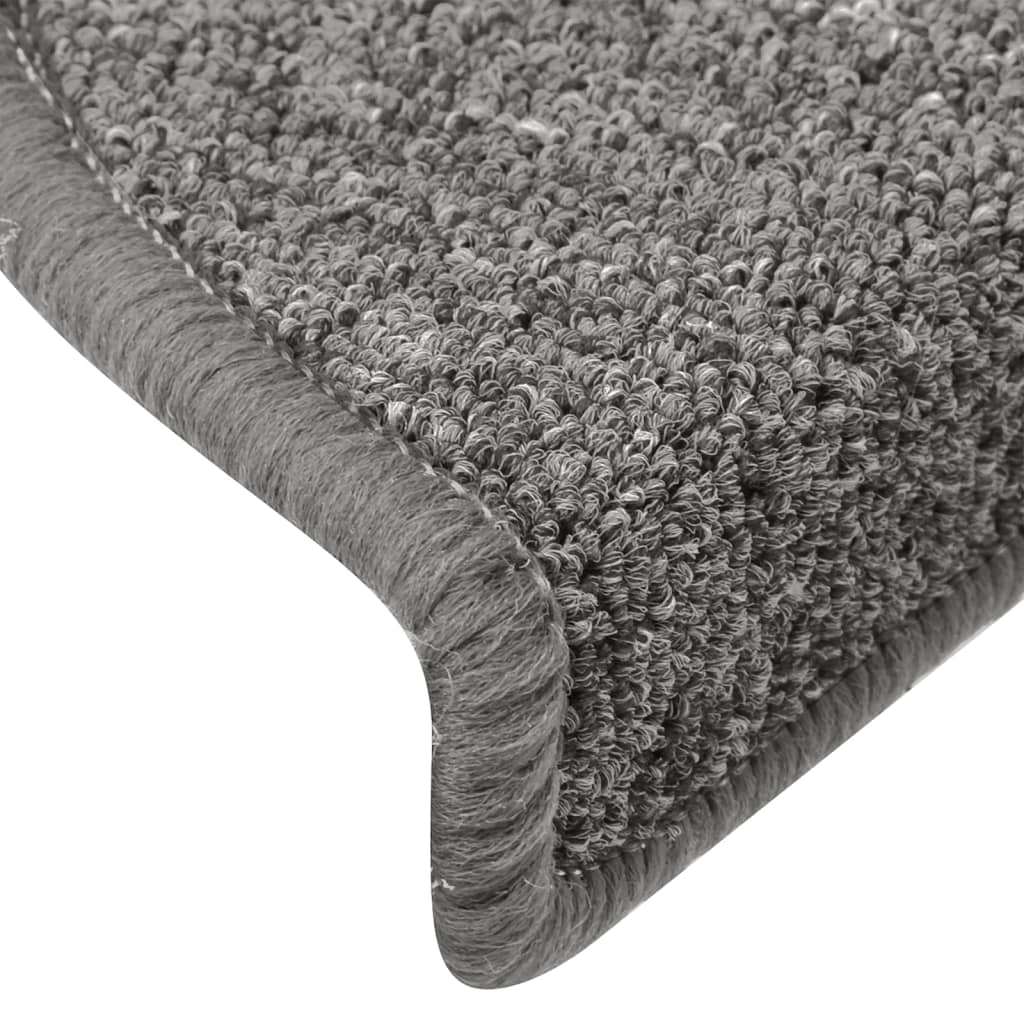 Stufenmatten 15 Stk. 56x17x3 cm Anthrazit Halbrund