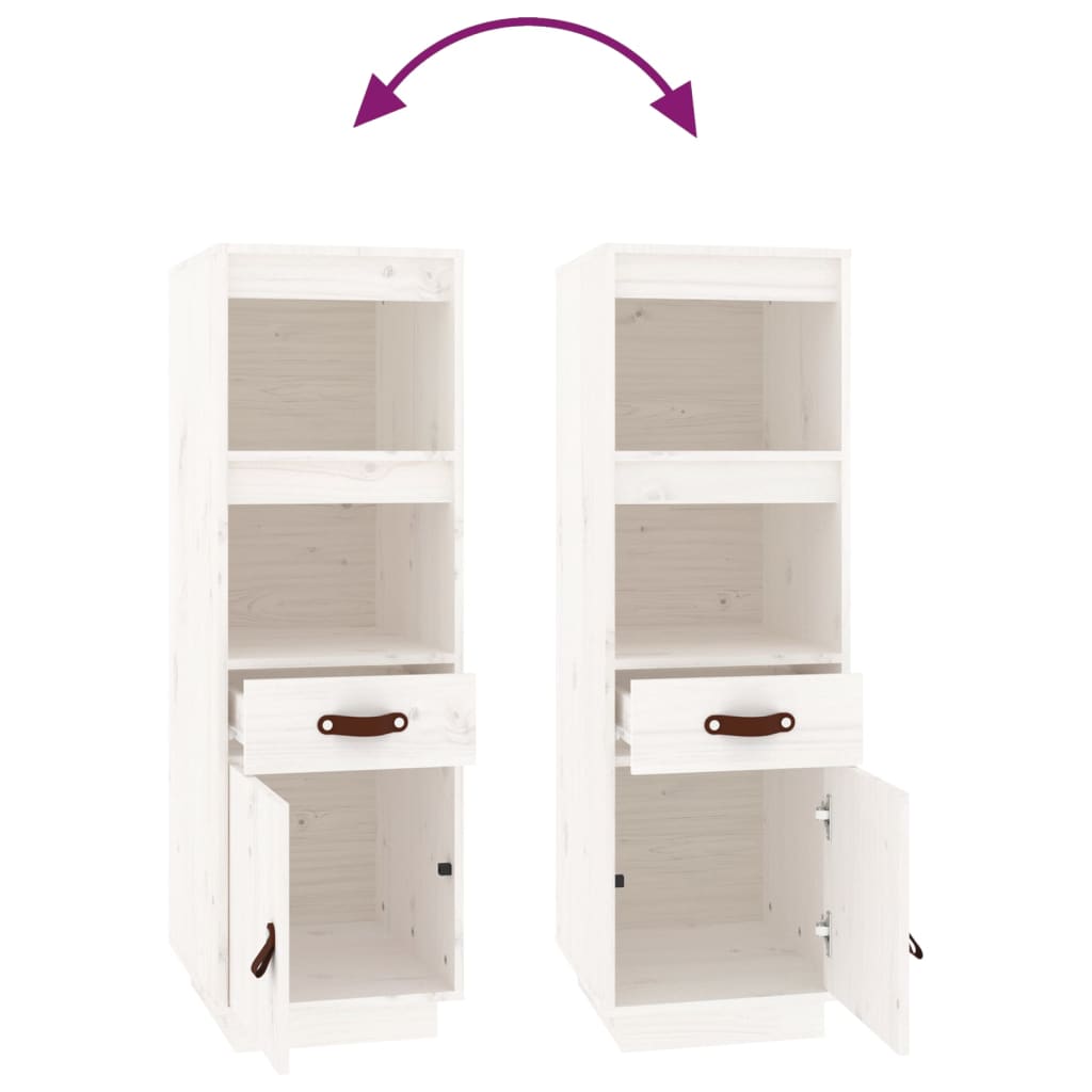 Highboard 34x40x108,5 cm Massivholz Kiefer
