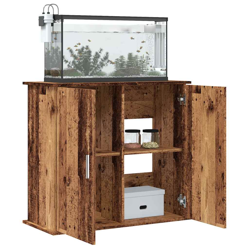 Aquariumständer Weiß 81x36x73 cm Holzwerkstoff