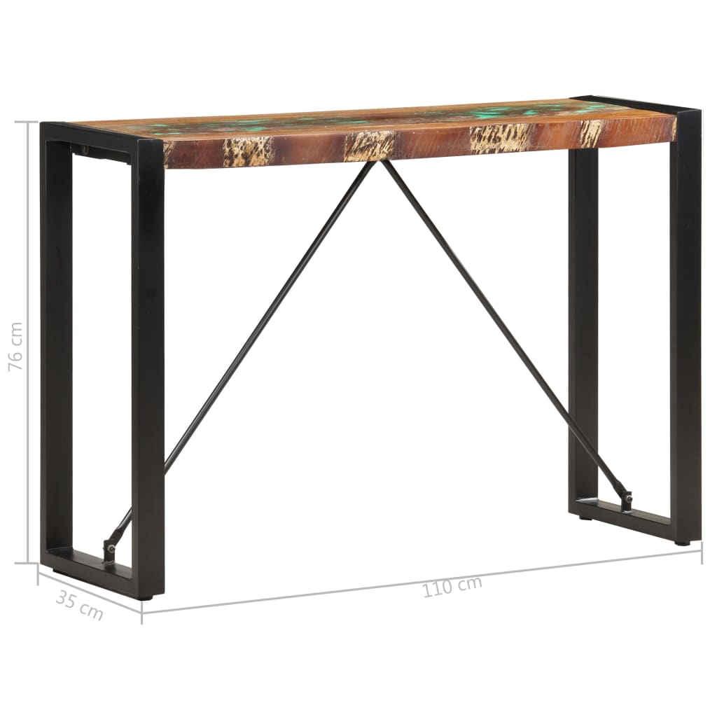 Konsolentisch 110x35x76 cm Massivholz Mango