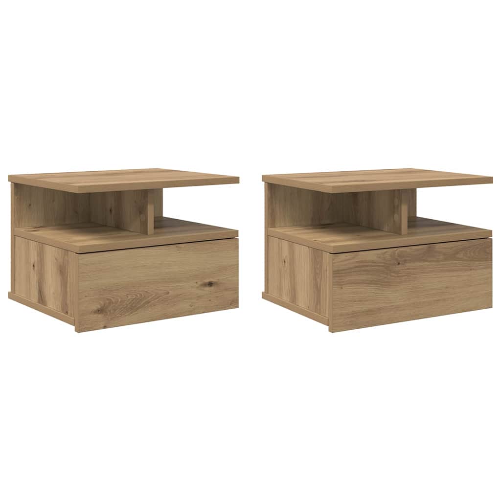 Hängender Nachttisch Weiß 40x31x27 cm Holzwerkstoff