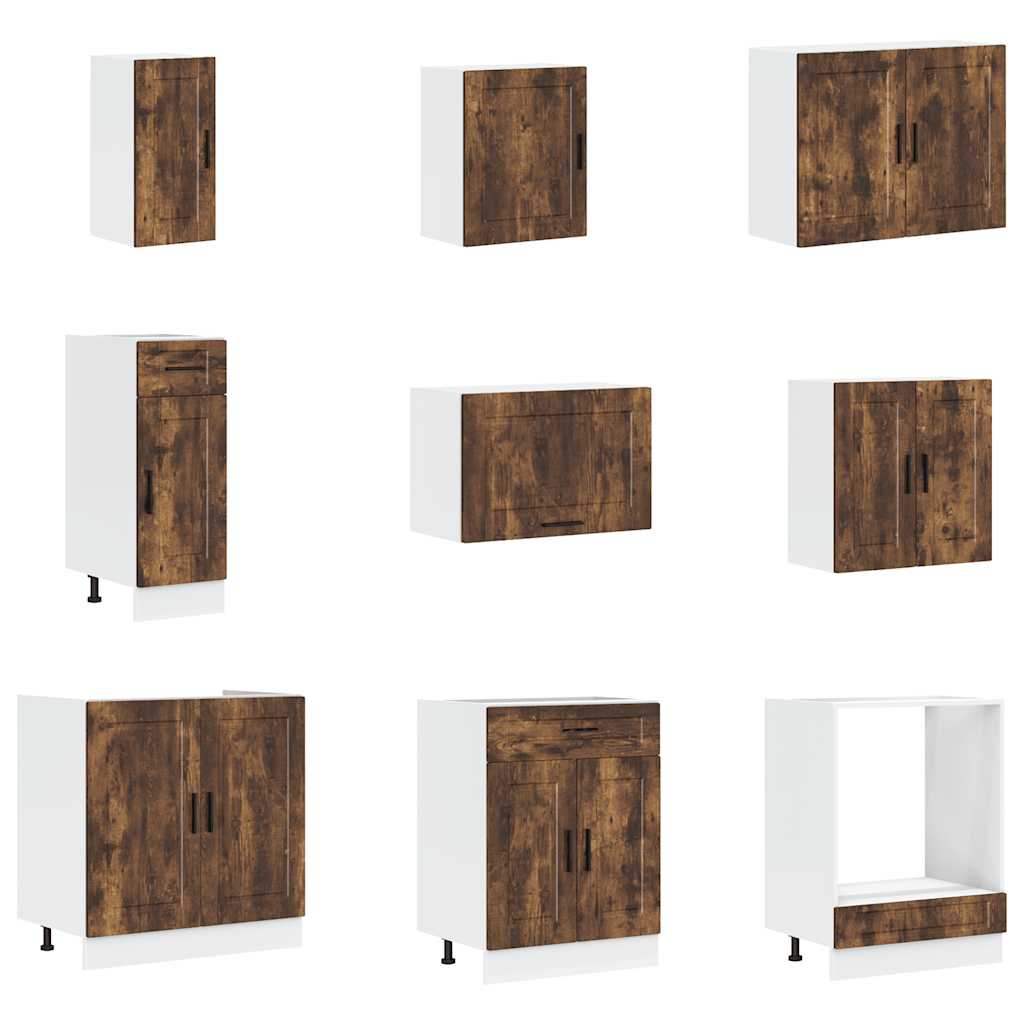 14-tlg. Küchenschrank-Set Porto Weiß Holzwerkstoff