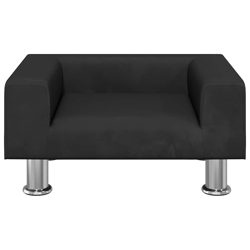 Hundebett Blau 70x45x26,5 cm Samt