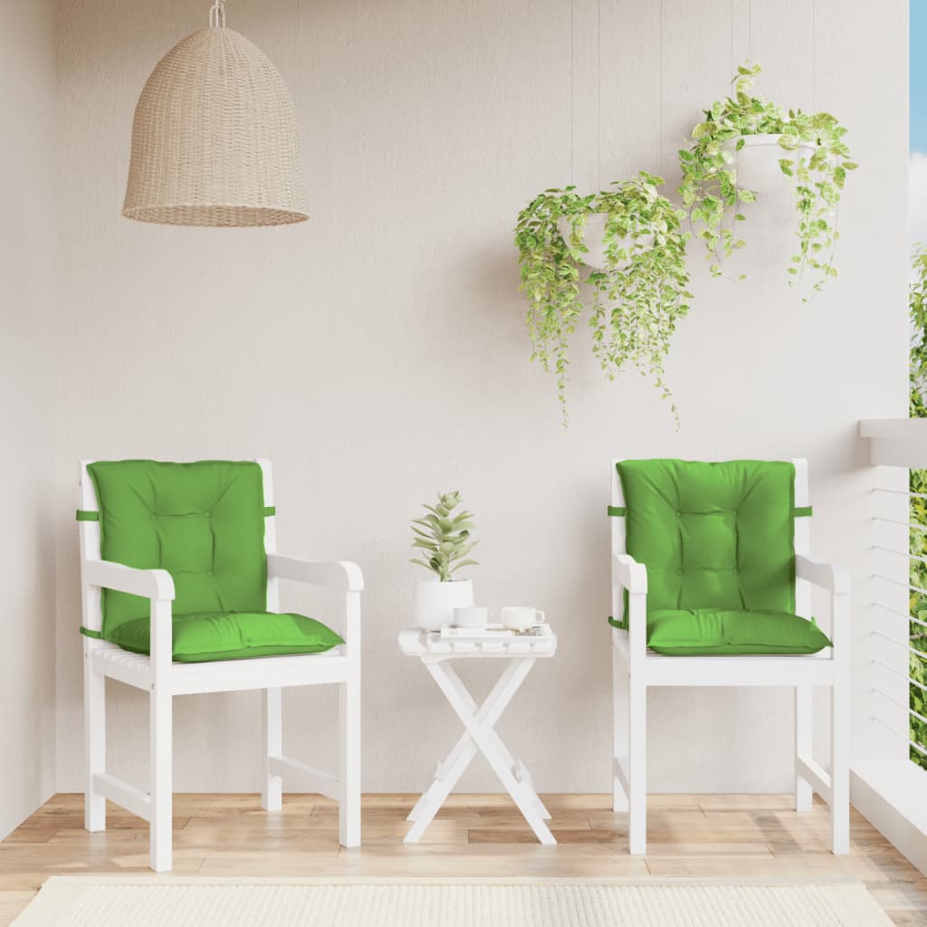 Niedriglehner-Auflagen 2 Stk Melange Anthrazit 100x50x7cm Stoff