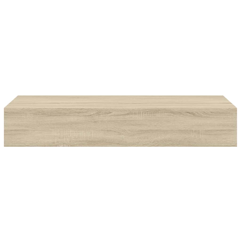 Wandregal mit Schublade Weiß 40x23,5x10 cm MDF