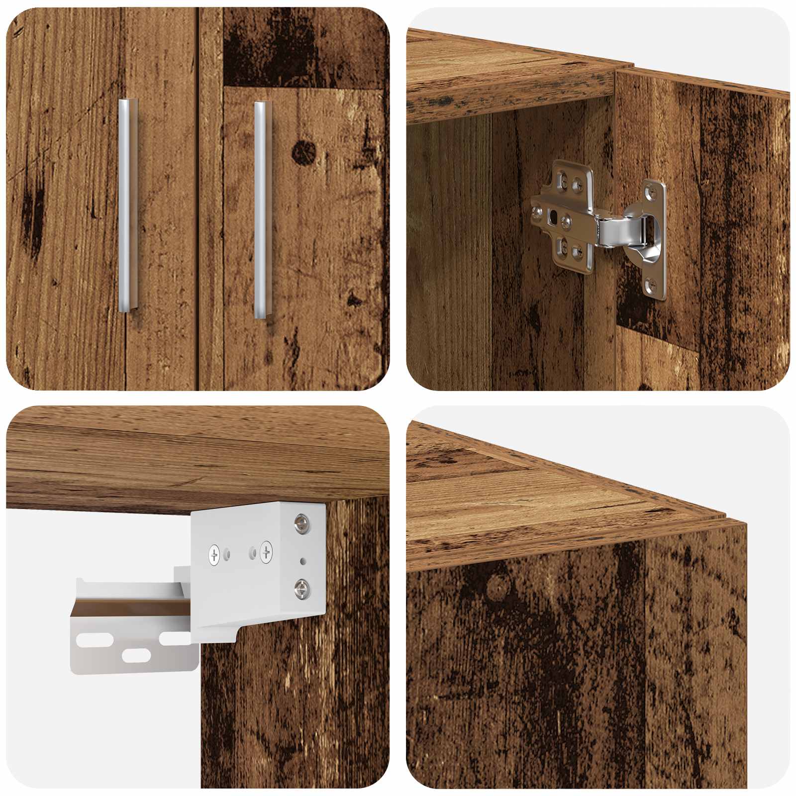 Aufbewahrungsschrank 3 pcs Artisan-Eiche
