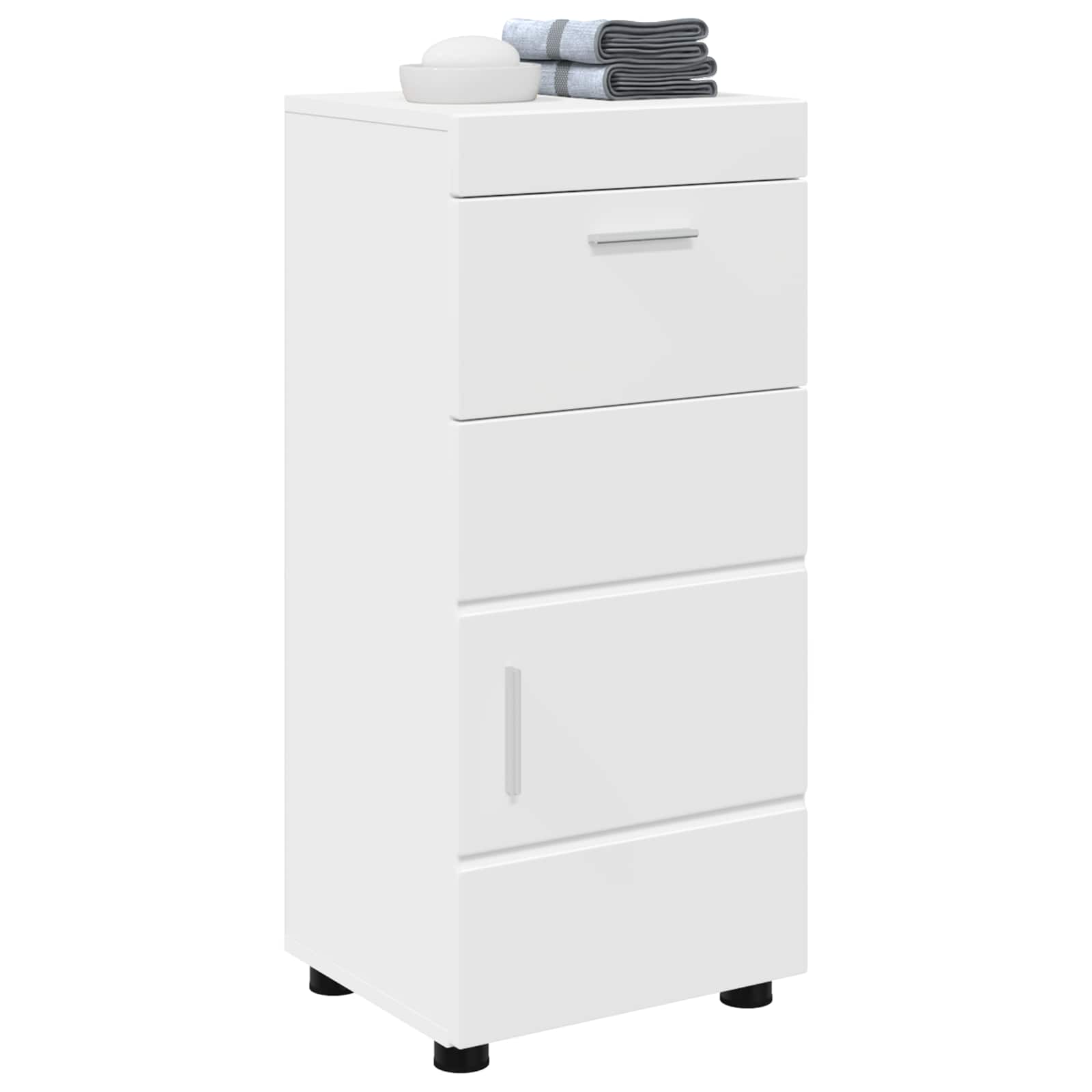Badezimmermöbel-Set TULUM 2 pcs Weiß 60 x 34 x 63 cm