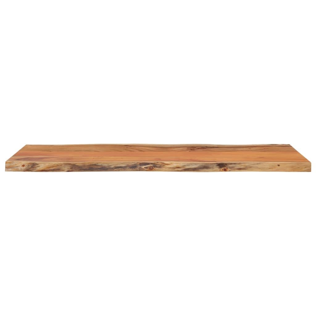 Tischplatte 40x40x2,5 cm Rechteckig Massivholz Akazie Baumkante