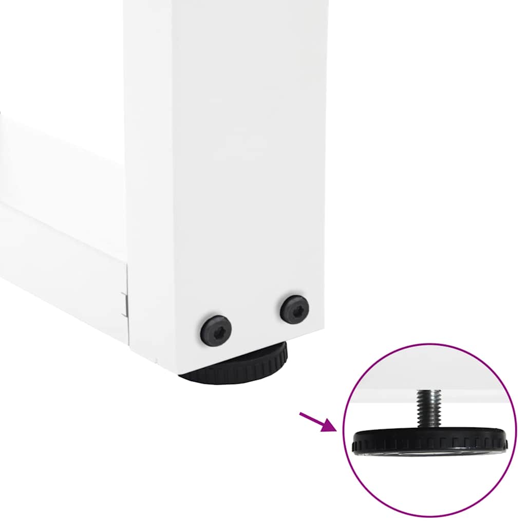 Couchtischbeine V-Form 2 Stück Schwarz 30x(30-31,3) cm Stahl