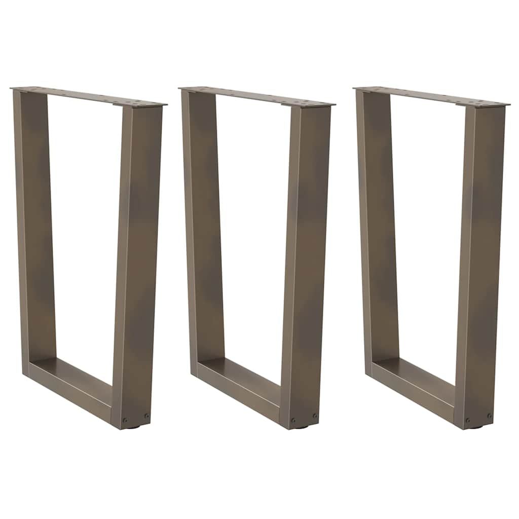 Couchtischbeine V-Form 2 Stück Schwarz 30x(30-31,3) cm Stahl