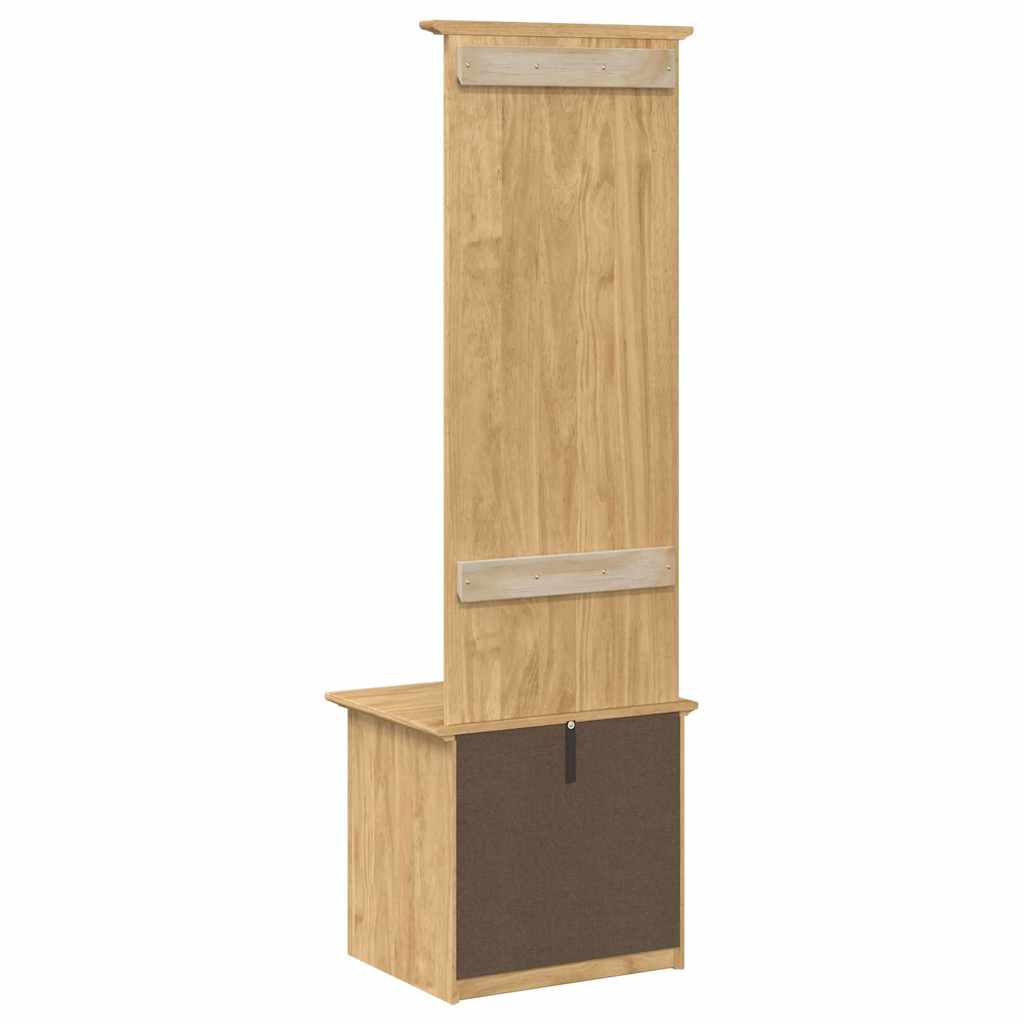 Flurschrank mit Haken BODO Weiß 50x40x157 cm