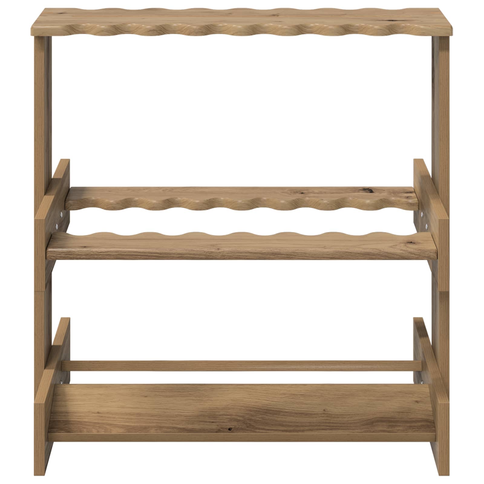 Billardqueue-Ständer Holzwerkstoff 60 x 35 x 60 cm Weiß