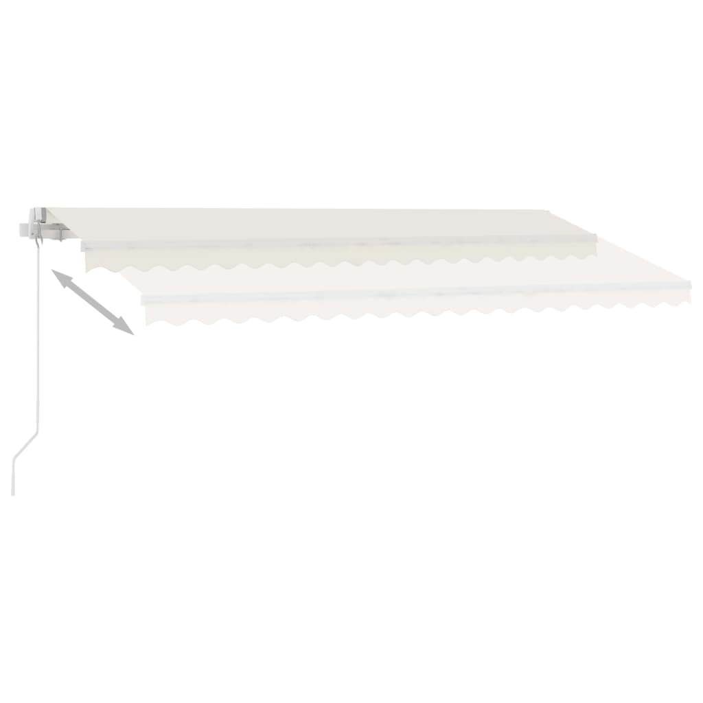 Standmarkise Manuell Einziehbar 300x250 cm Creme