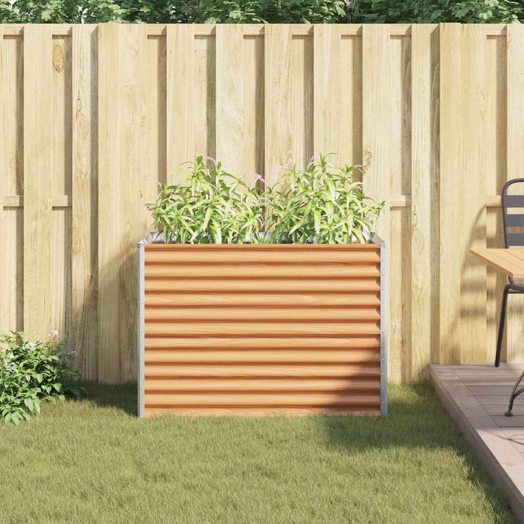 Garten-Hochbeet 100 x 50 x 36 cm Cortenstahl