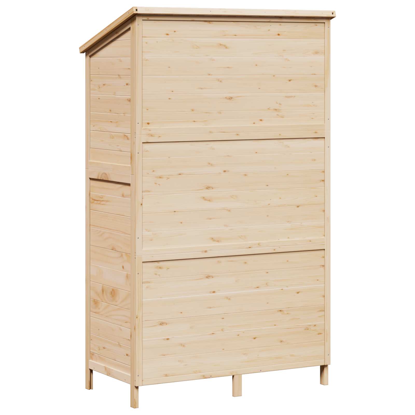 Gartenschuppen Natur 59 x 56 x 113,5 cm Massivholz aus Fichte