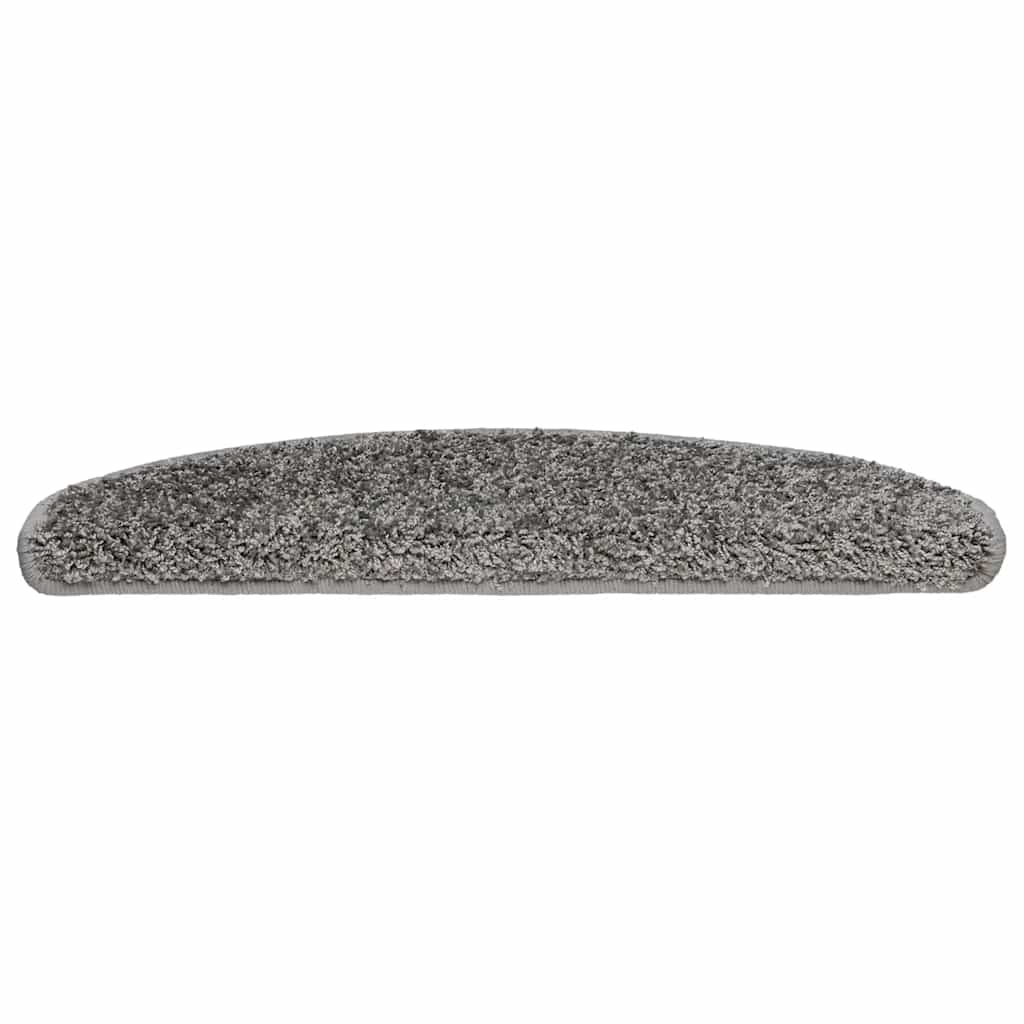 Stufenmatten 15 Stk. 56x17x3 cm Grau Halbrund