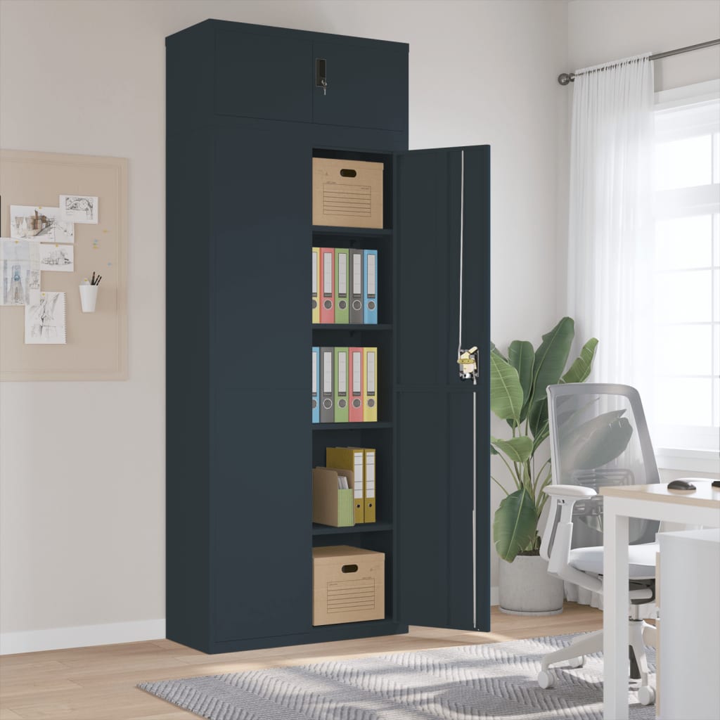 Aktenschrank Weiß 90x40x110 cm Stahl